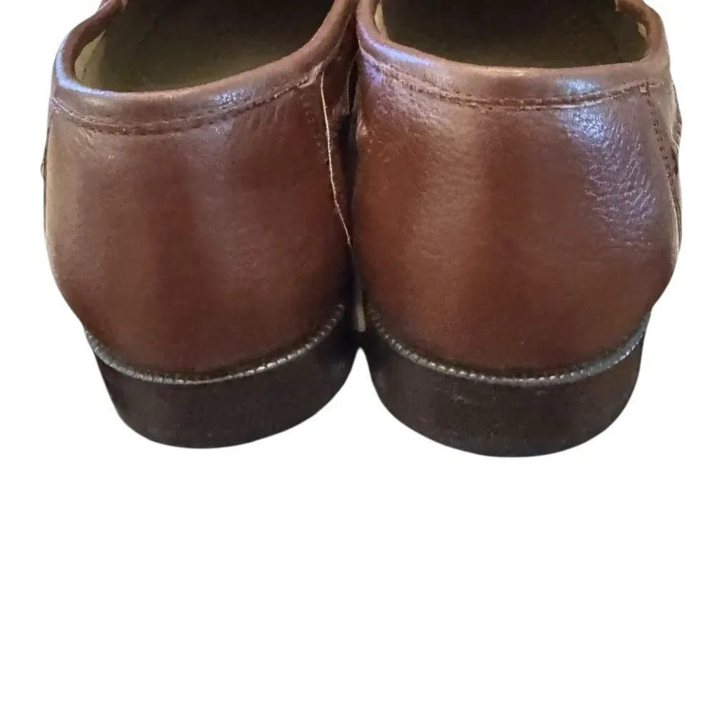 Brass Boot Men's Alligator Brown Slip-on Tassel Loafers 11.5